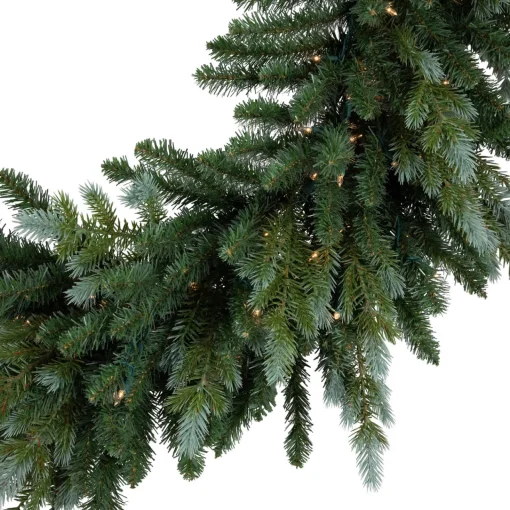 Hot Real Touch™? Pre-Lit Blue Spruce Artificial Christmas Wreath - 48" - Clear Lights Pre Lit