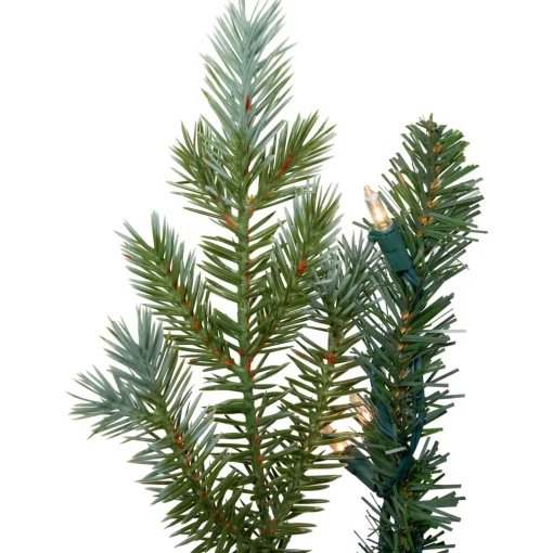 Hot Real Touch™? Pre-Lit Blue Spruce Artificial Christmas Wreath - 48" - Clear Lights Pre Lit