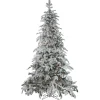 Best Real Touch™? Pre-Lit Full Flocked Whistler Noble Fir Artificial Christmas Tree - 7.5 - Clear Lights Pre-Lit