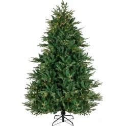 Outlet Real Touch™? Pre-Lit Full Juniper Pine Artificial Christmas Tree - 7.5' - Warm White LED Pre-Lit
