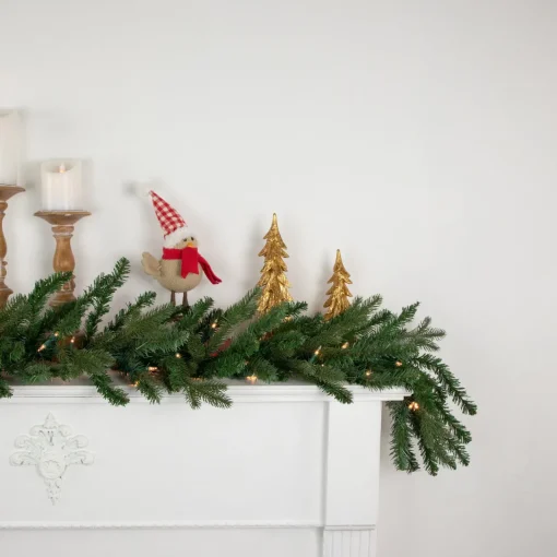 Real Touch™ Pre-Lit Grande Spruce Artificial Christmas Garland - 9' x 14" - Clear Lights Pre Lit