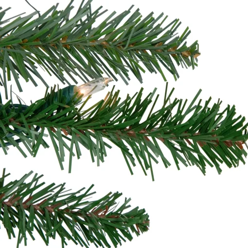 Real Touch™ Pre-Lit Grande Spruce Artificial Christmas Garland - 9' x 14" - Clear Lights Pre Lit