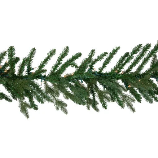 Real Touch™ Pre-Lit Grande Spruce Artificial Christmas Garland - 9' x 14" - Clear Lights Pre Lit