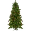 Clearance Real Touch™? Pre-Lit Medium Mixed Winter Berry Pine Artificial Christmas Tree - 6.5' - Clear Lights Pre-Lit