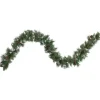 Clearance Real Touch™? Pre-lit Snow Valley Pine Artificial Christmas Garland - 9' x 10" - Clear Lights Frosted & Flocked