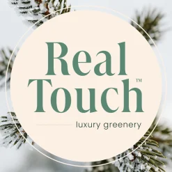 Clearance Real Touch™? Pre-lit Snow Valley Pine Artificial Christmas Garland - 9' x 10