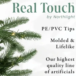 Clearance Real Touch™? Pre-lit Snow Valley Pine Artificial Christmas Garland - 9' x 10