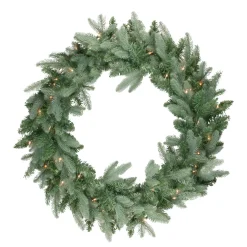 Discount Real Touch™? Pre-Lit Washington Frasier Fir Artificial Christmas Wreath - 36" - Clear Lights Pre Lit