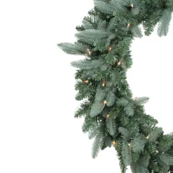 Discount Real Touch™? Pre-Lit Washington Frasier Fir Artificial Christmas Wreath - 36" - Clear Lights Pre Lit