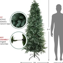 Discount Real Touch™? Slim Washington Frasier Fir Artificial Christmas Tree - Unlit - 6.5' Unlit