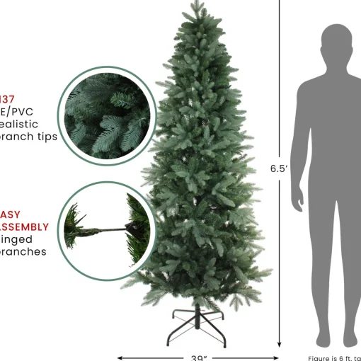 Discount Real Touch™? Slim Washington Frasier Fir Artificial Christmas Tree - Unlit - 6.5' Unlit