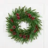 Clearance Real Touch™? Wind River Fir with Glittered Pinecones Artificial Christmas Wreath - 24" - Unlit Unlit