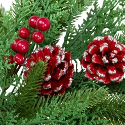 Clearance Real Touch™? Wind River Fir with Glittered Pinecones Artificial Christmas Wreath - 24
