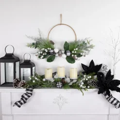 Online Real Touch™? Winter Greenery with Pinecones Artificial Christmas Wreath - 18