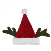 Red and Brown Reindeer Antlers Santa Hat Unisex Adult Christmas Costume Accessory - One Size Costumes