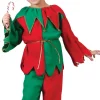 Best Red and Green Elf Plush Unisex Child Christmas Costume - Large Costumes