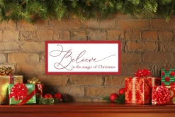 Clearance Red Believe in the Magic of Christmas 11.5
