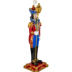 Online Regal Commercial Christmas Nutcracker Soldier with Scepter - 6.5' - Red and Blue Nutcrackers