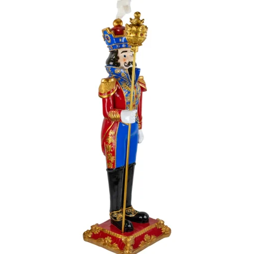 Online Regal Commercial Christmas Nutcracker Soldier with Scepter - 6.5' - Red and Blue Nutcrackers