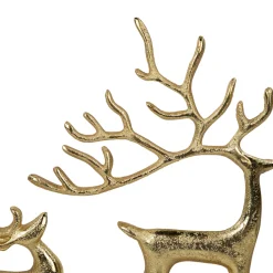 New Reindeer and Fawn Metal Christmas Figure - 10.25