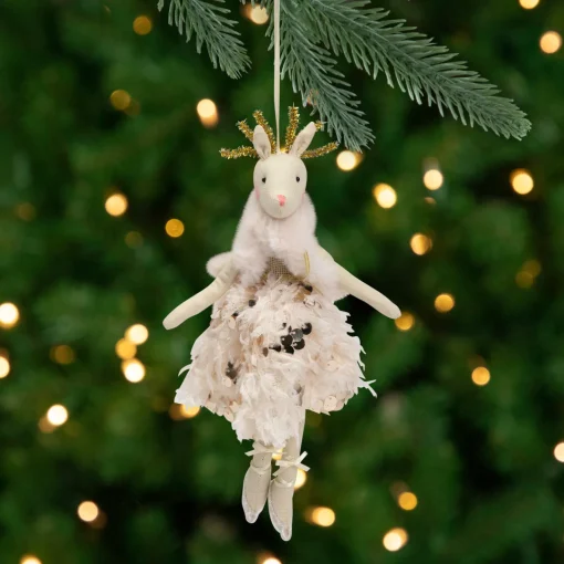 Reindeer Ballerina Hanging Christmas Figure - 12" Animals