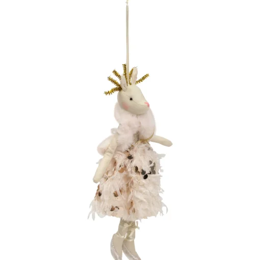 Reindeer Ballerina Hanging Christmas Figure - 12" Animals