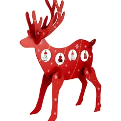 Outlet Reindeer Cut-Out Ornament Holder Christmas Decoration - 13.25