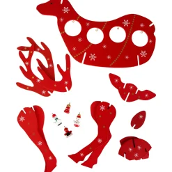 Outlet Reindeer Cut-Out Ornament Holder Christmas Decoration - 13.25