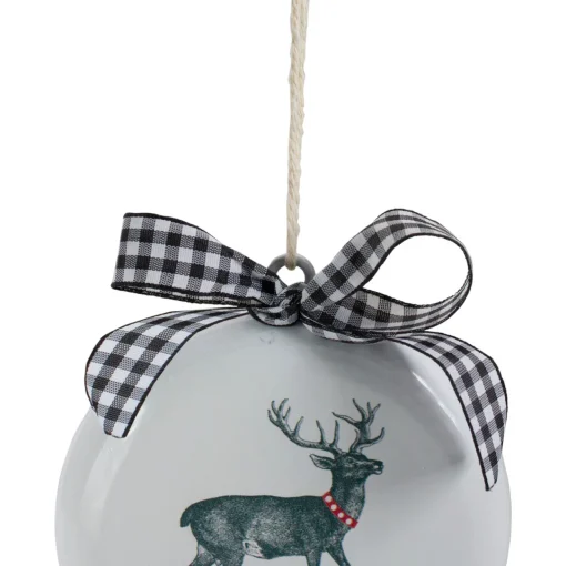 Online Reindeer "Merry Christmas" Disc Ornament - 4.5" Animals
