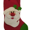 New Relt Felt Santa Claus & Holly Christmas Stocking Stockings