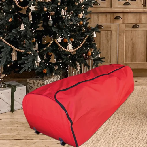 New Rolling Artificial Christmas Tree Storage Bag For Trees Up to 9ft Tree Storage