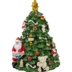 Hot Rotating Christmas Tree Music Box with Santa - 5.5
