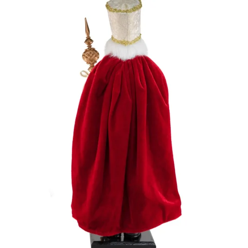 Hot Royal King with Scepter Christmas Figure - 22" - Red and Green People