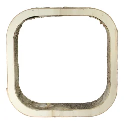 Rustic Square Wood Bark Decoration - 13.5" - Ivory and Brown Novelty