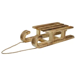 Outlet Rustic Wooden Sleigh with Twine Rope Christmas Wall Decoration - 16
