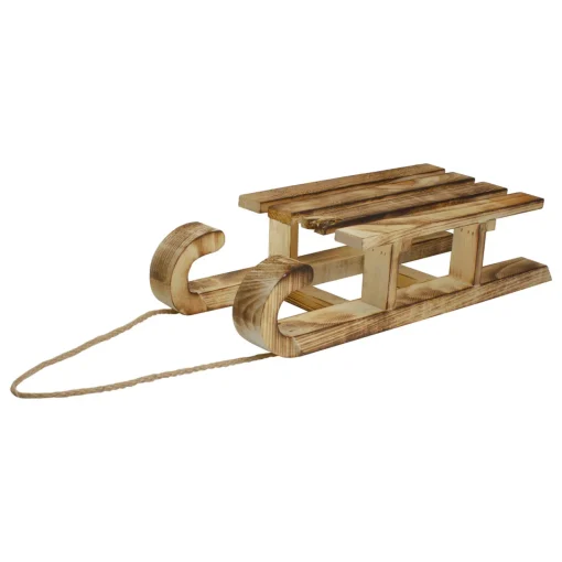 Outlet Rustic Wooden Sleigh with Twine Rope Christmas Wall Decoration - 16" Sleighs