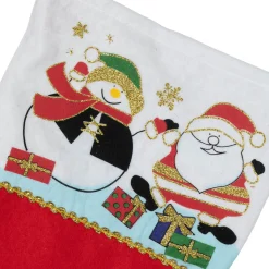 Online Santa and Snowman Christmas Stocking - 19