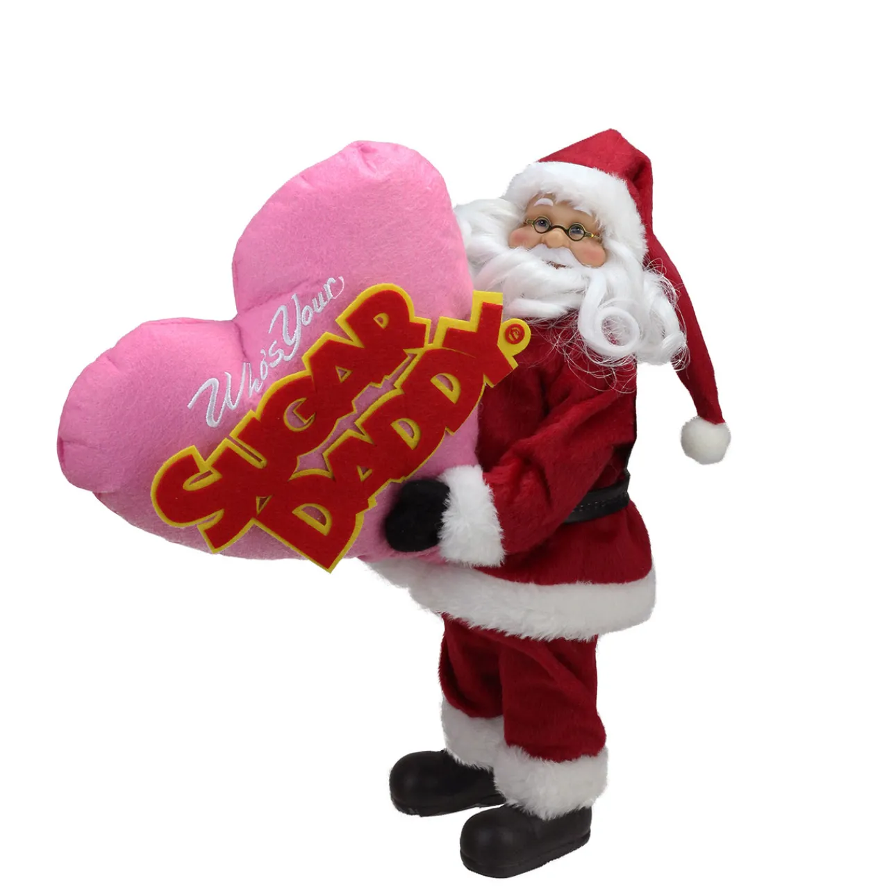 Hot Santa Claus "Who's Your Sugar Daddy" Christmas Figure - 12" Santa Claus