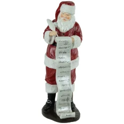 Outlet Santa Claus with Naughty or Nice List Christmas Figure - 14" Santa Claus