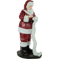 Outlet Santa Claus with Naughty or Nice List Christmas Figure - 14" Santa Claus