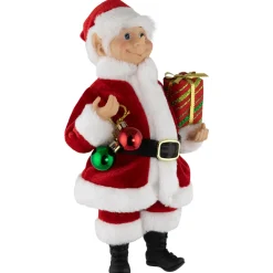 New Santa Elf with Gift Christmas Figure - 14