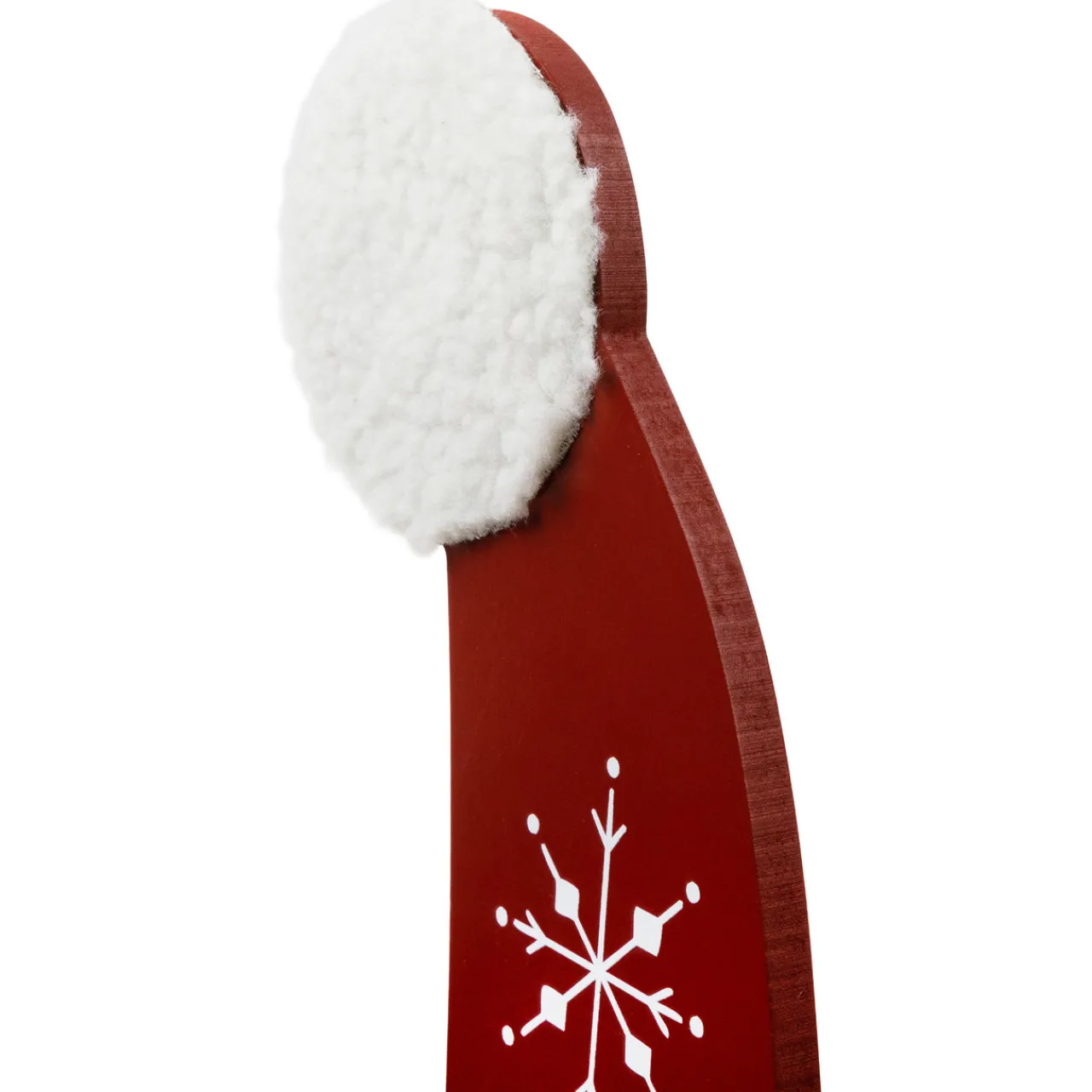 Santa Stop Here Christmas Hat Porch Sign - 35" Wall