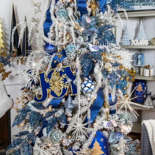 New Sequins and Glitter Weeping Artificial Spray - 27" - White Sprays, Picks & Branches