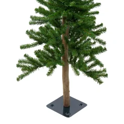 Clearance Set of 3 Alpine Artificial Christmas Trees 4', 5' and 6' - Unlit Alpine