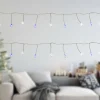 Best Set of 40 Blue and White LED Fairy Christmas Lights with Remote Control 6’ Battery Operated