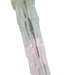 Outlet Set of 5 Color Changing Cascading Icicle Christmas Light Tubes - 13 ft Clear Wire Novelty