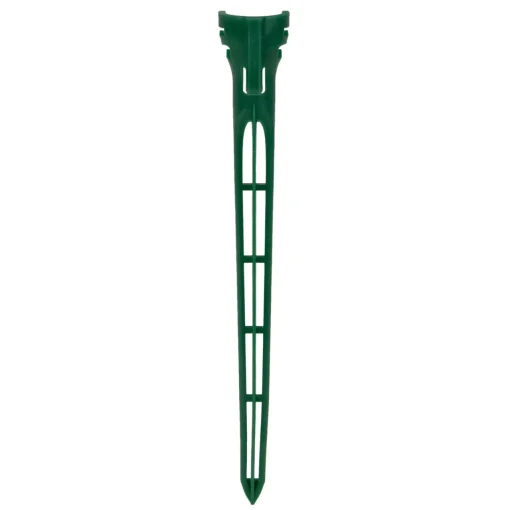 New Set of 100 Green 2-in-1 Christmas Decorations Tie Down and Light Stakes- 7.5" Lawn Stakes