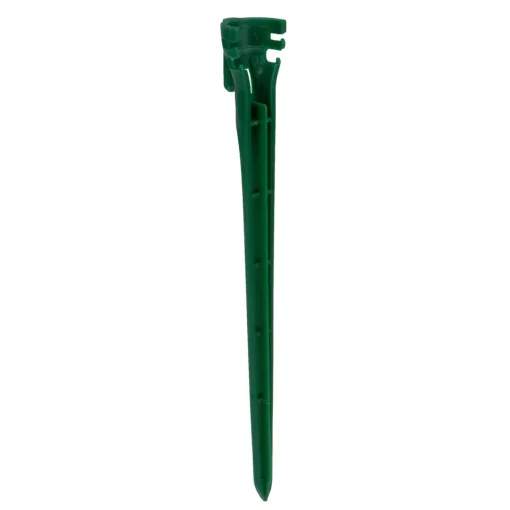 New Set of 100 Green 2-in-1 Christmas Decorations Tie Down and Light Stakes- 7.5" Lawn Stakes