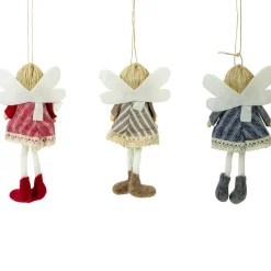 Clearance Set of 3 Hanging Angel Doll Christmas Ornaments 6