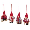 Clearance Set of 4 Holiday Kids on Sleds Christmas Ornaments 4" Family & Friends